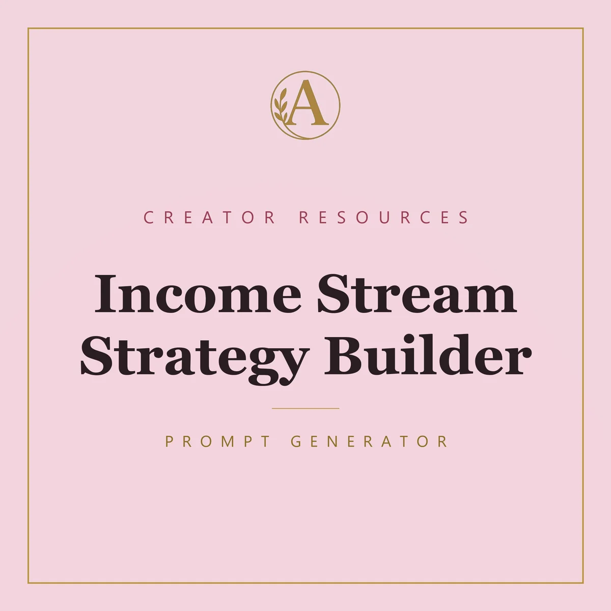 Income Stream Strategy Builder