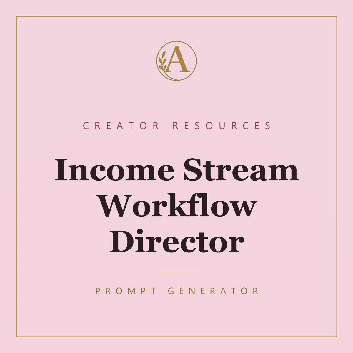 Income Stream Workflow Director