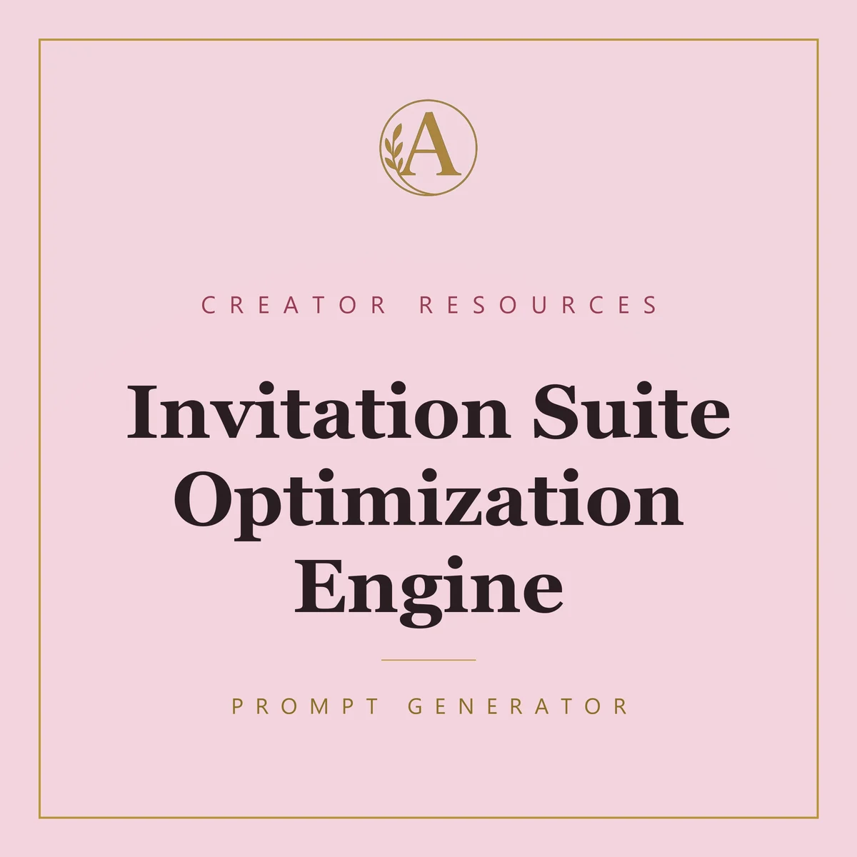 Invitation Suite Optimization Engine