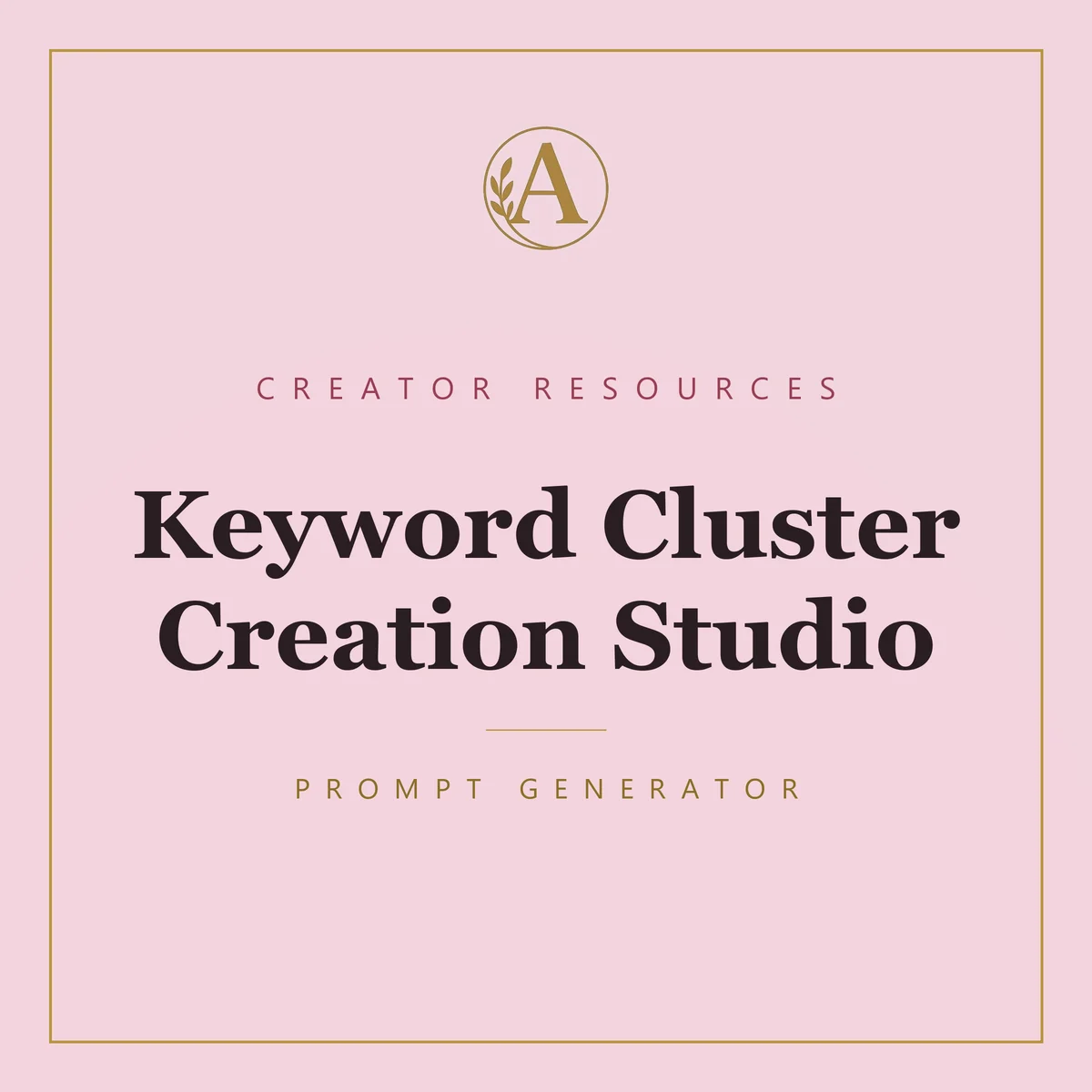 Keyword Cluster Creation Studio