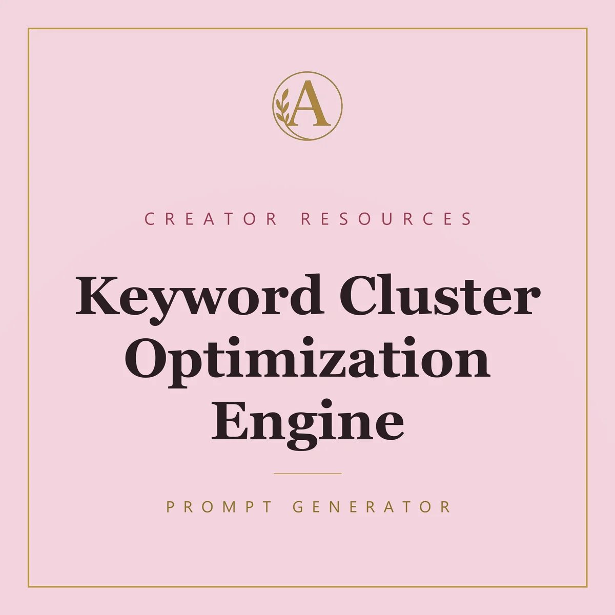 Keyword Cluster Optimization Engine