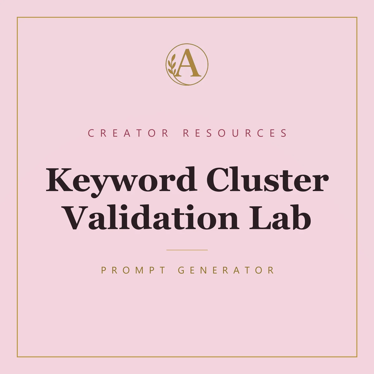 Keyword Cluster Validation Lab