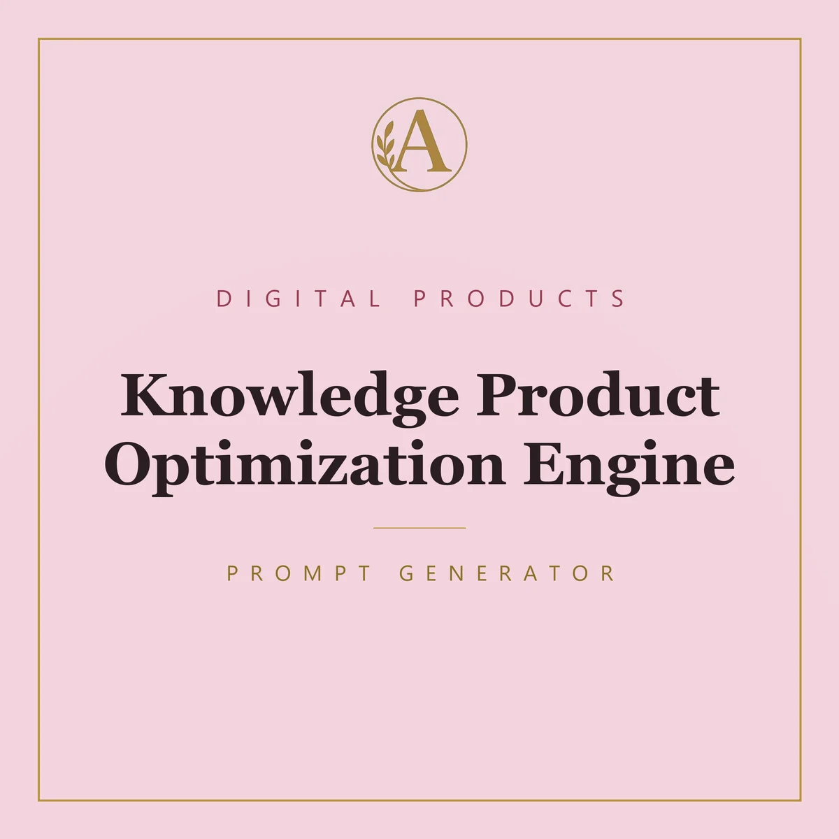 Knowledge Product Optimization Engine