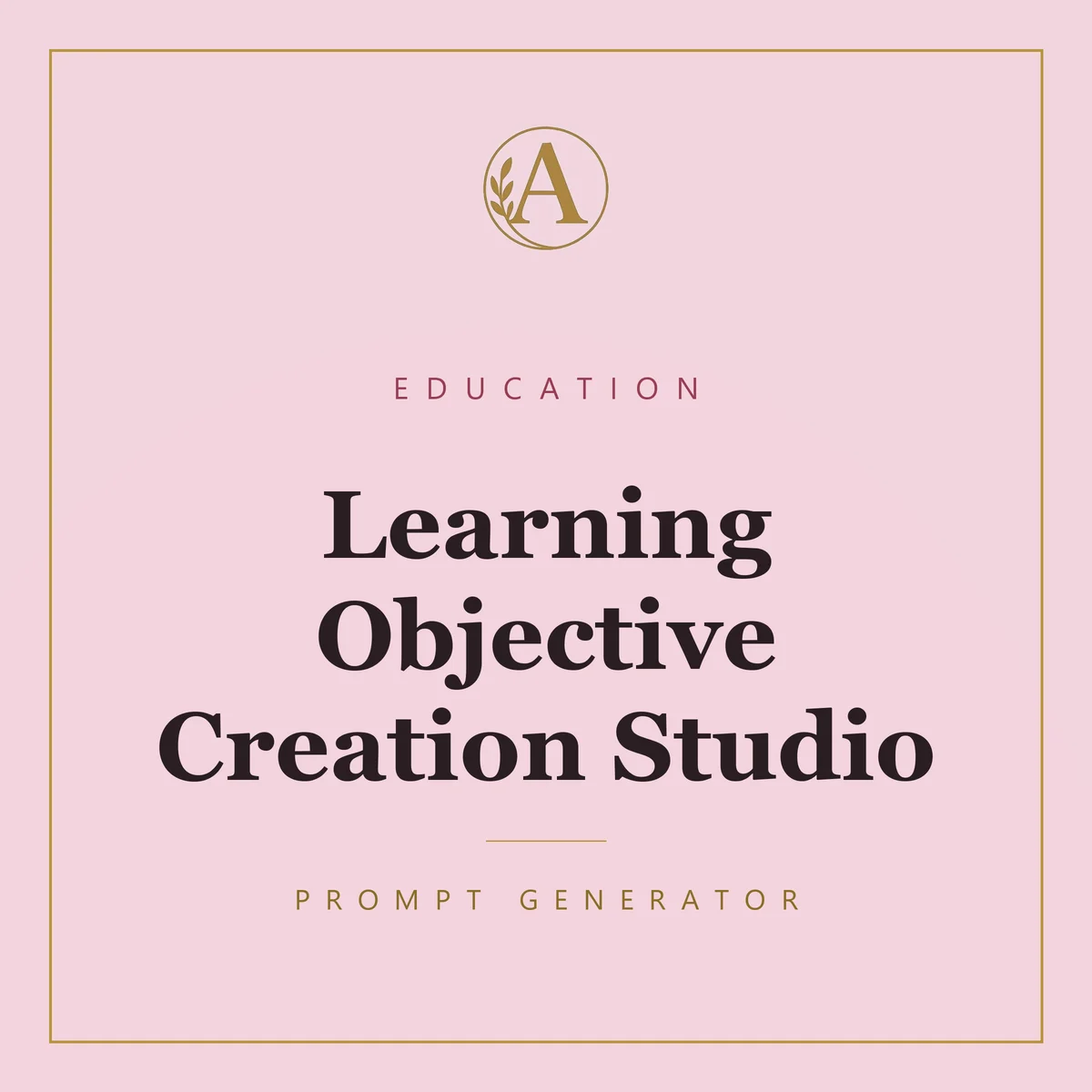 Learning Objective Creation Studio