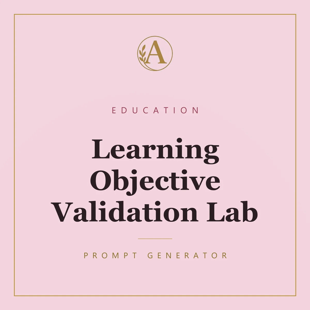Learning Objective Validation Lab