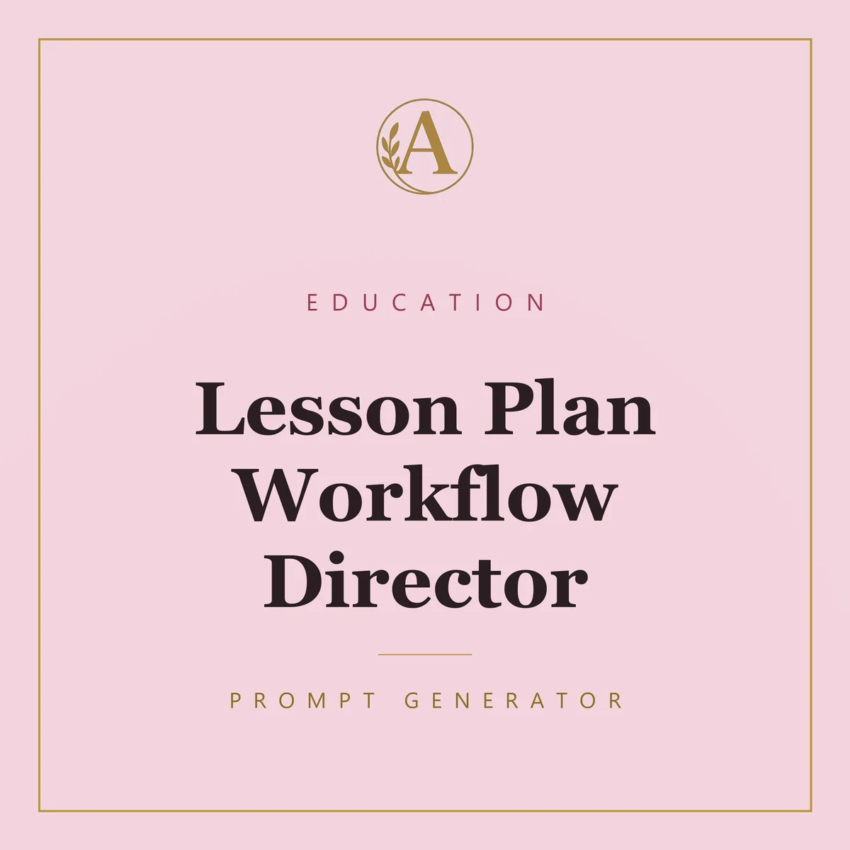 Lesson Plan Workflow Director