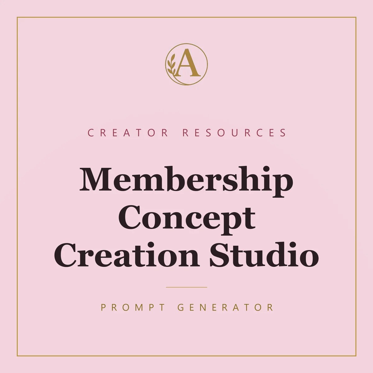Membership Concept Creation Studio