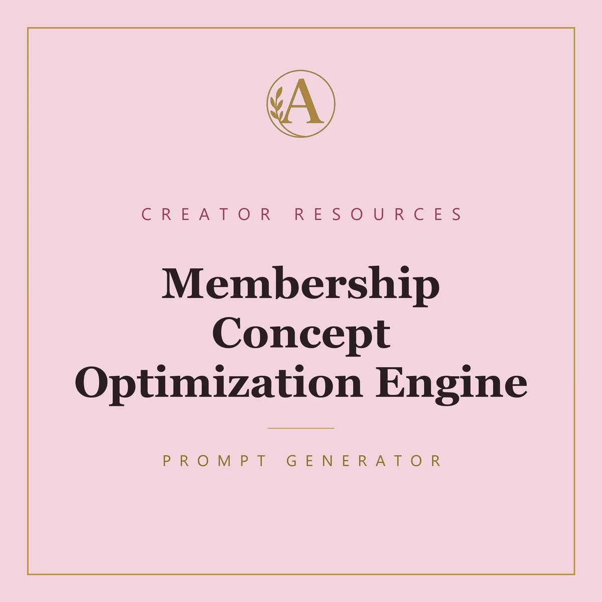 Membership Concept Optimization Engine