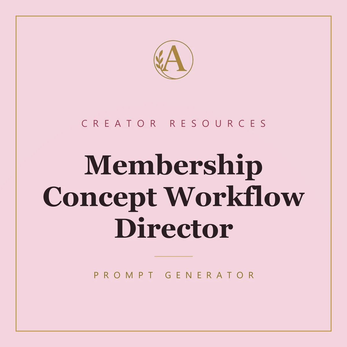 Membership Concept Workflow Director