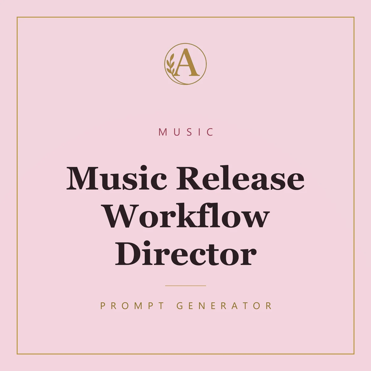 Music Release Workflow Director