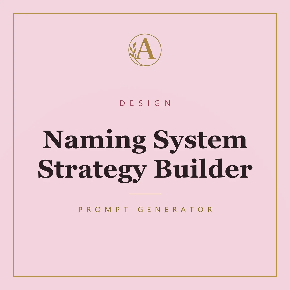 Naming System Strategy Builder