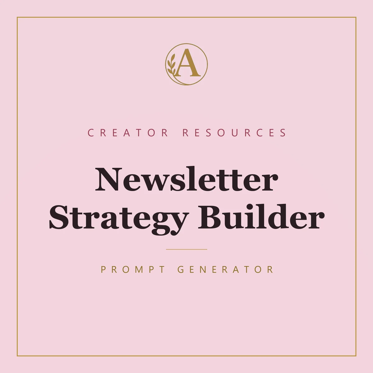 Newsletter Strategy Builder