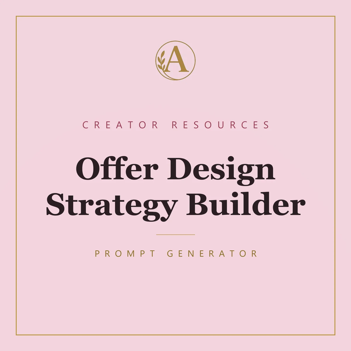 Offer Design Strategy Builder