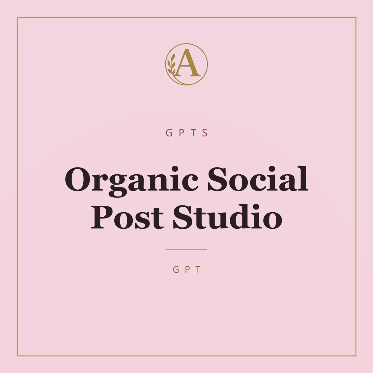 Organic Social Post Studio