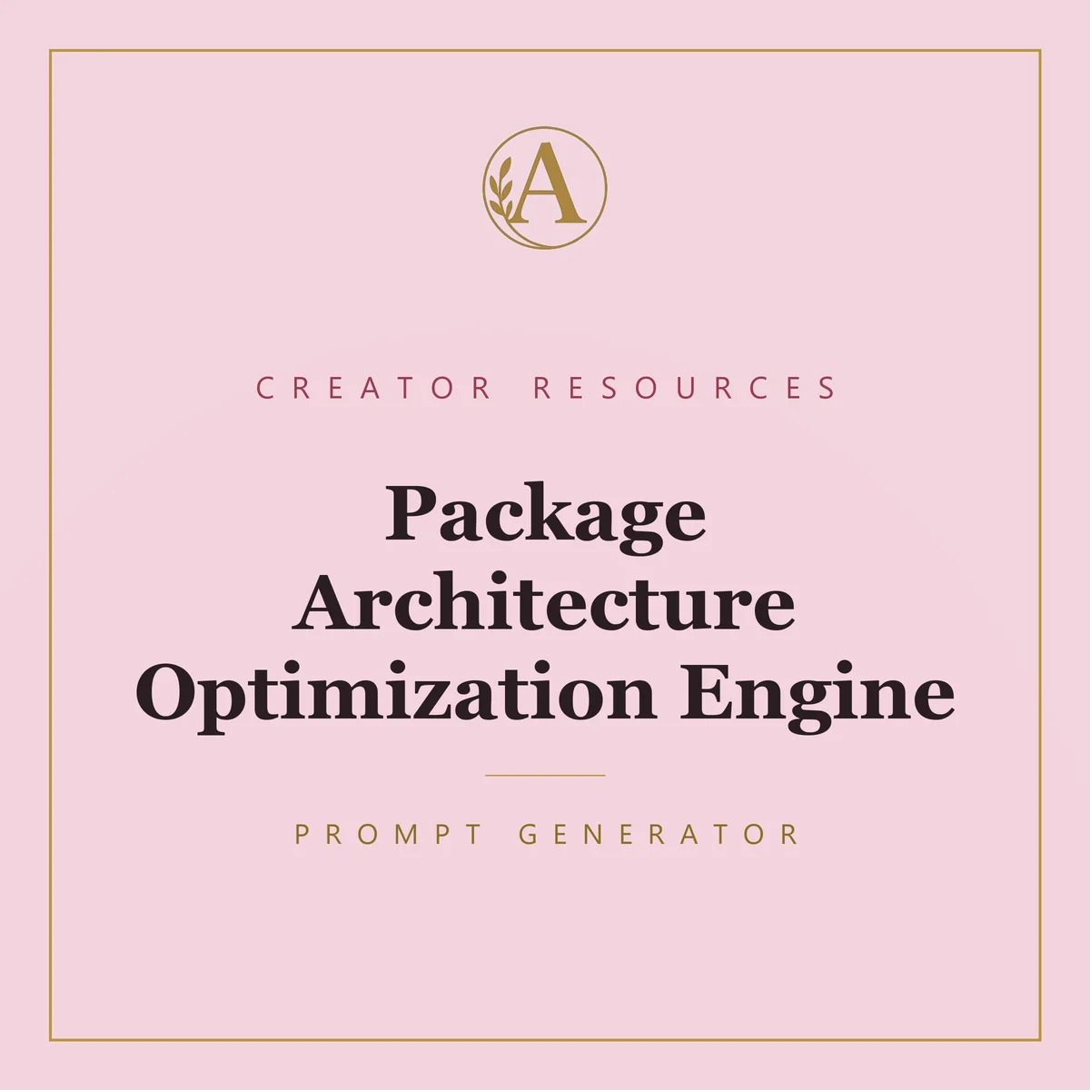 Package Architecture Optimization Engine