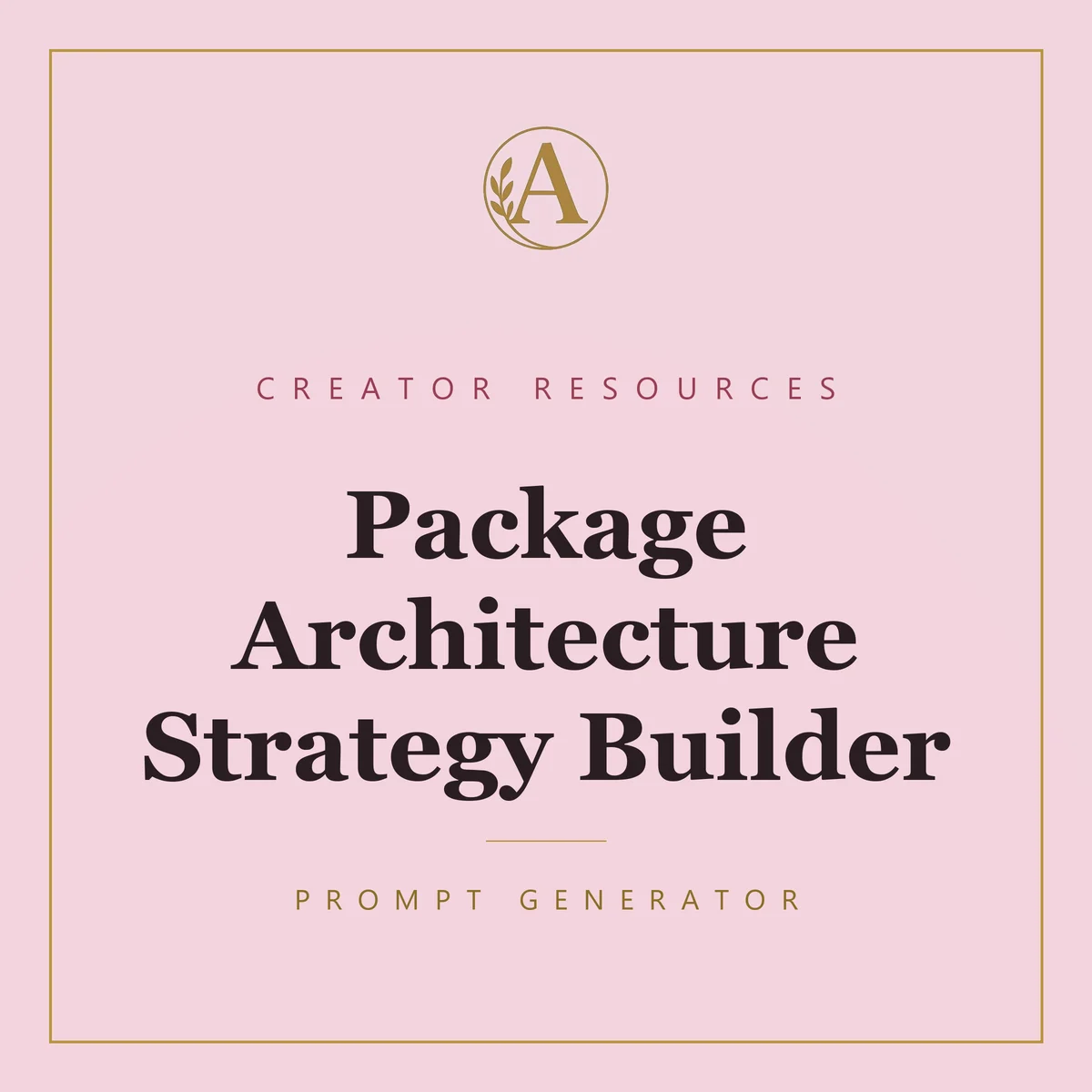 Package Architecture Strategy Builder
