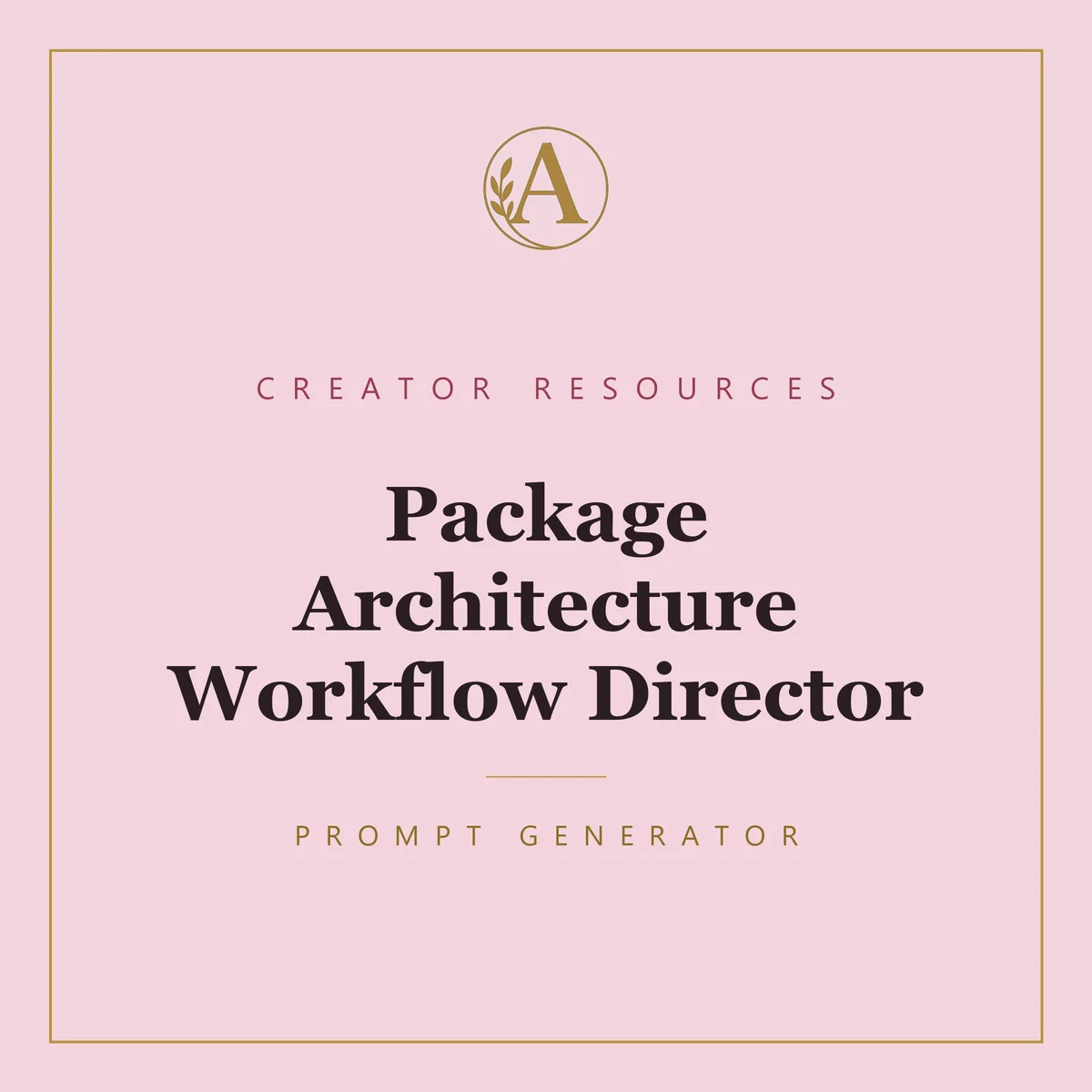 Package Architecture Workflow Director