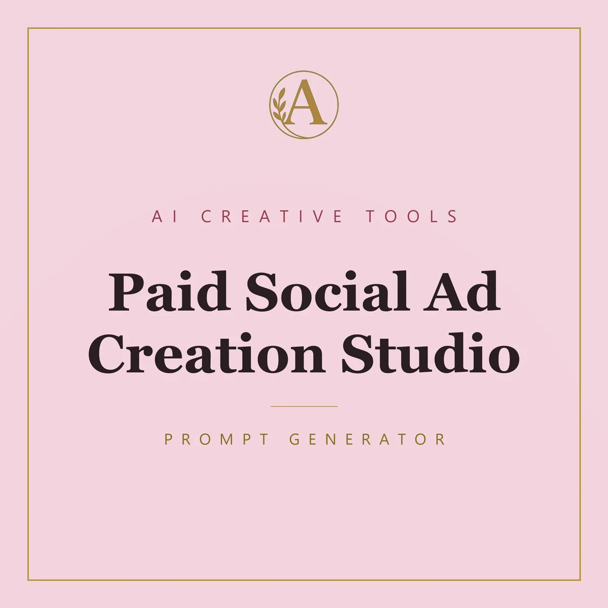 Paid Social Ad Creation Studio