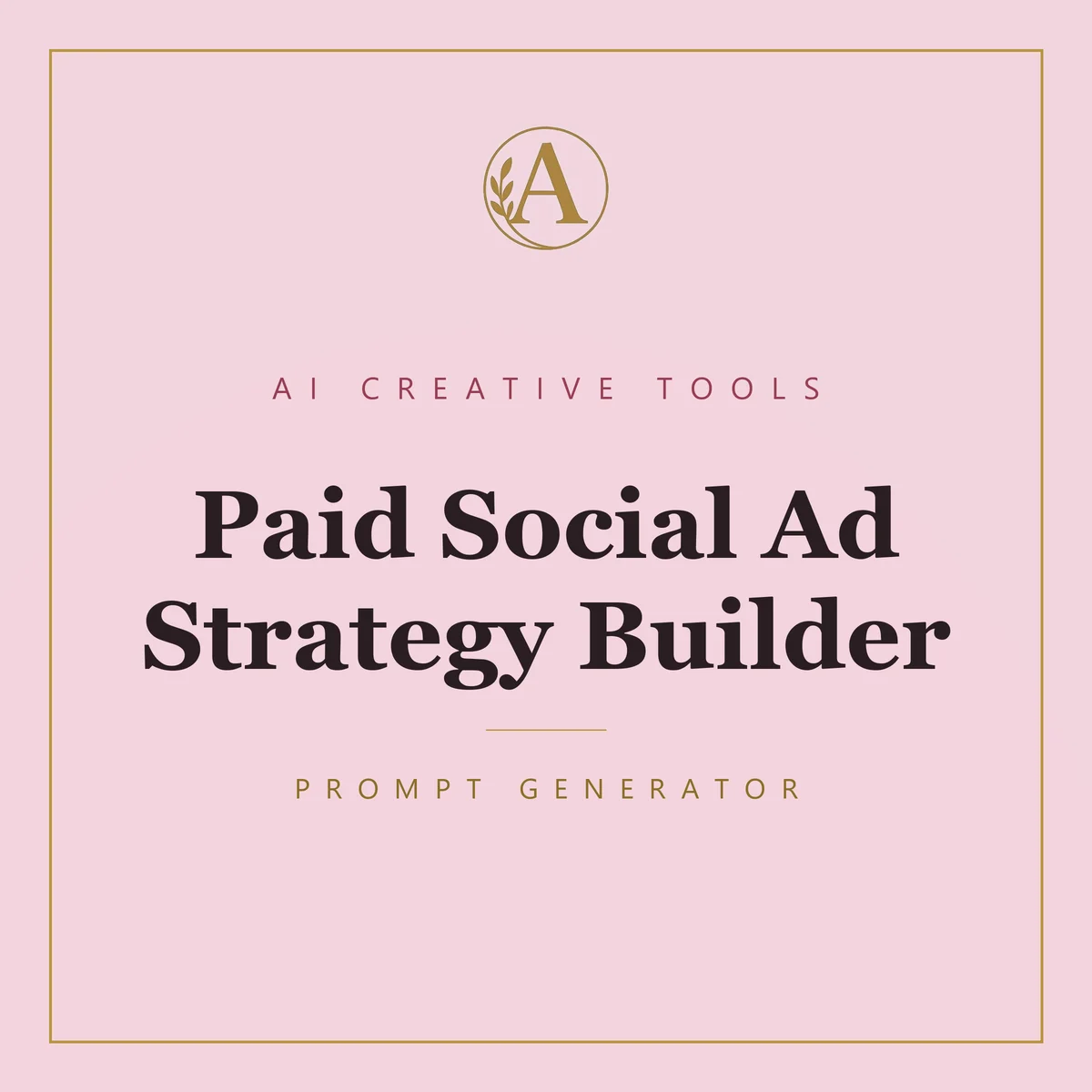 Paid Social Ad Strategy Builder