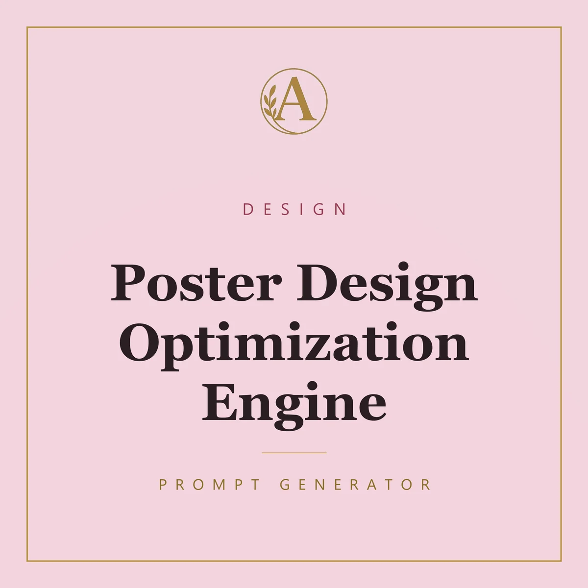 Poster Design Optimization Engine