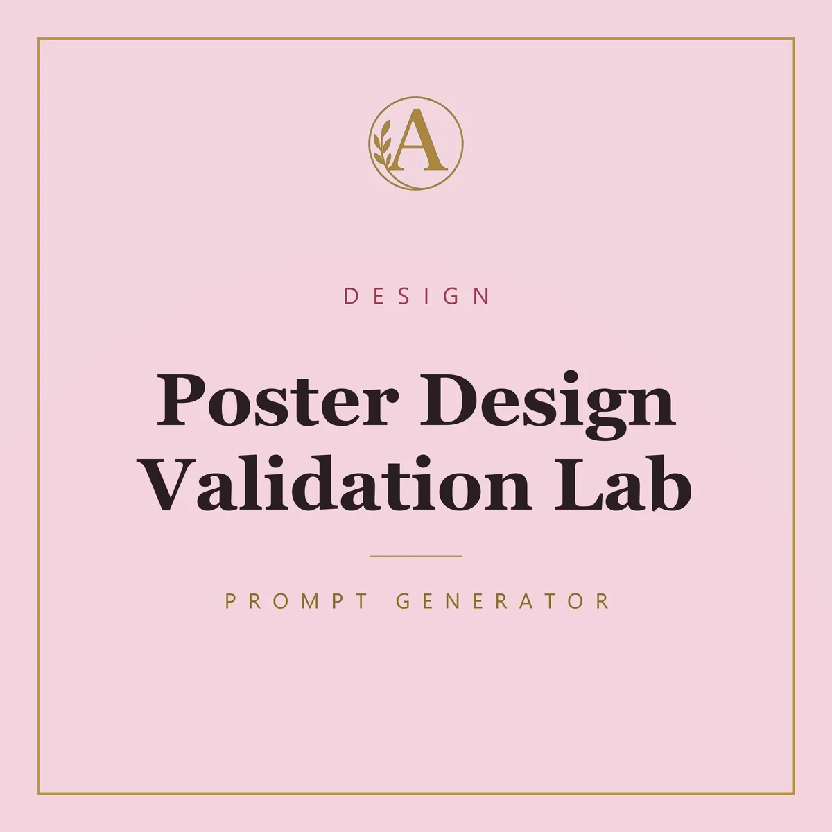 Poster Design Validation Lab