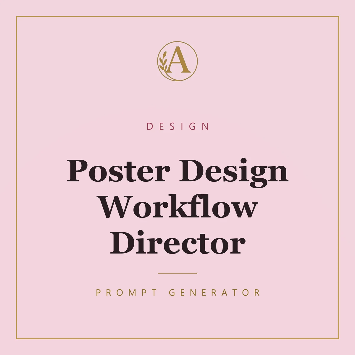 Poster Design Workflow Director