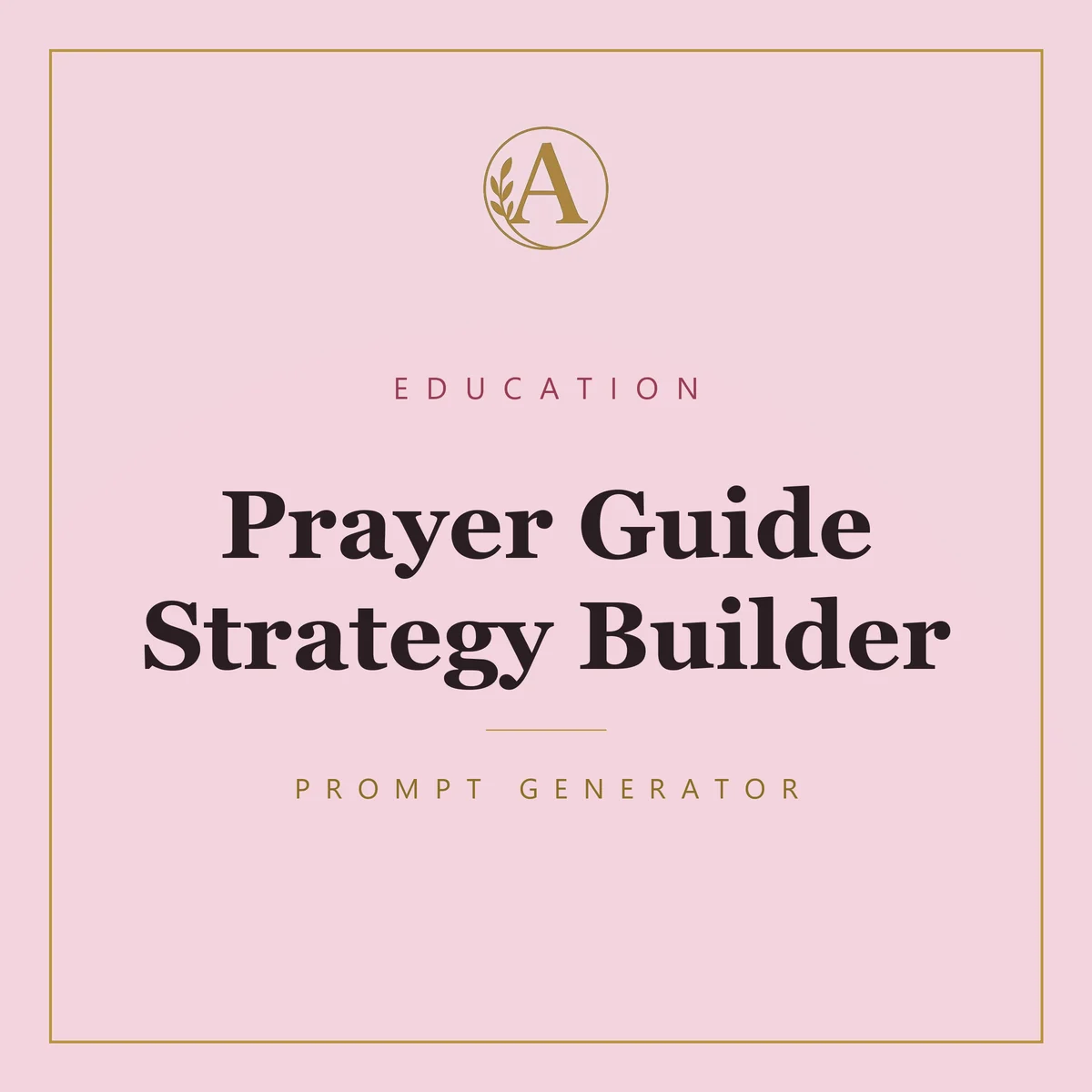 Prayer Guide Strategy Builder