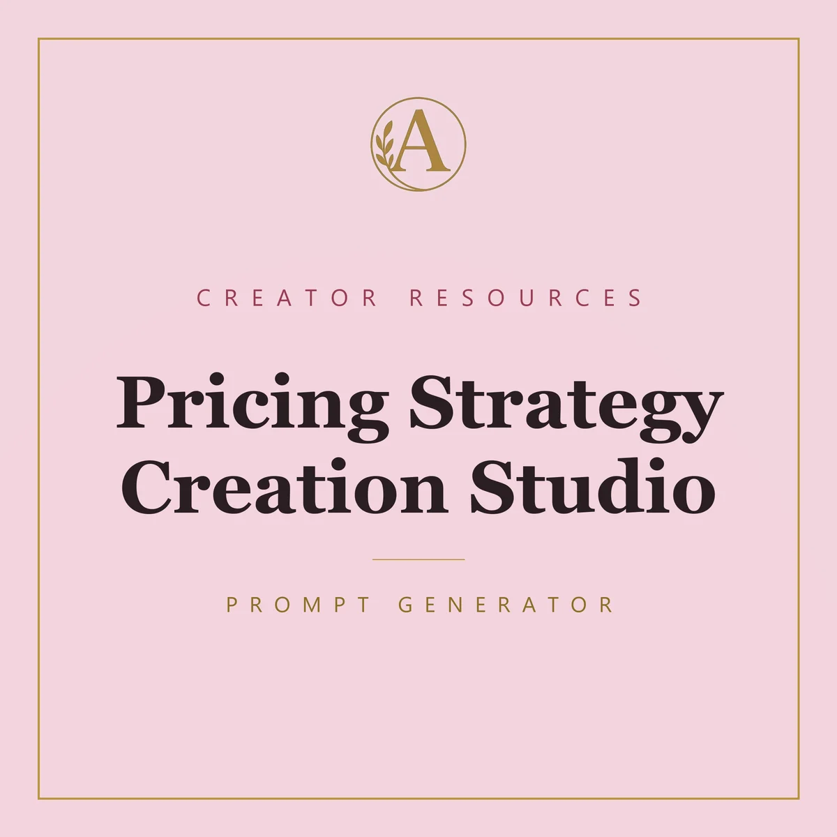 Pricing Strategy Creation Studio
