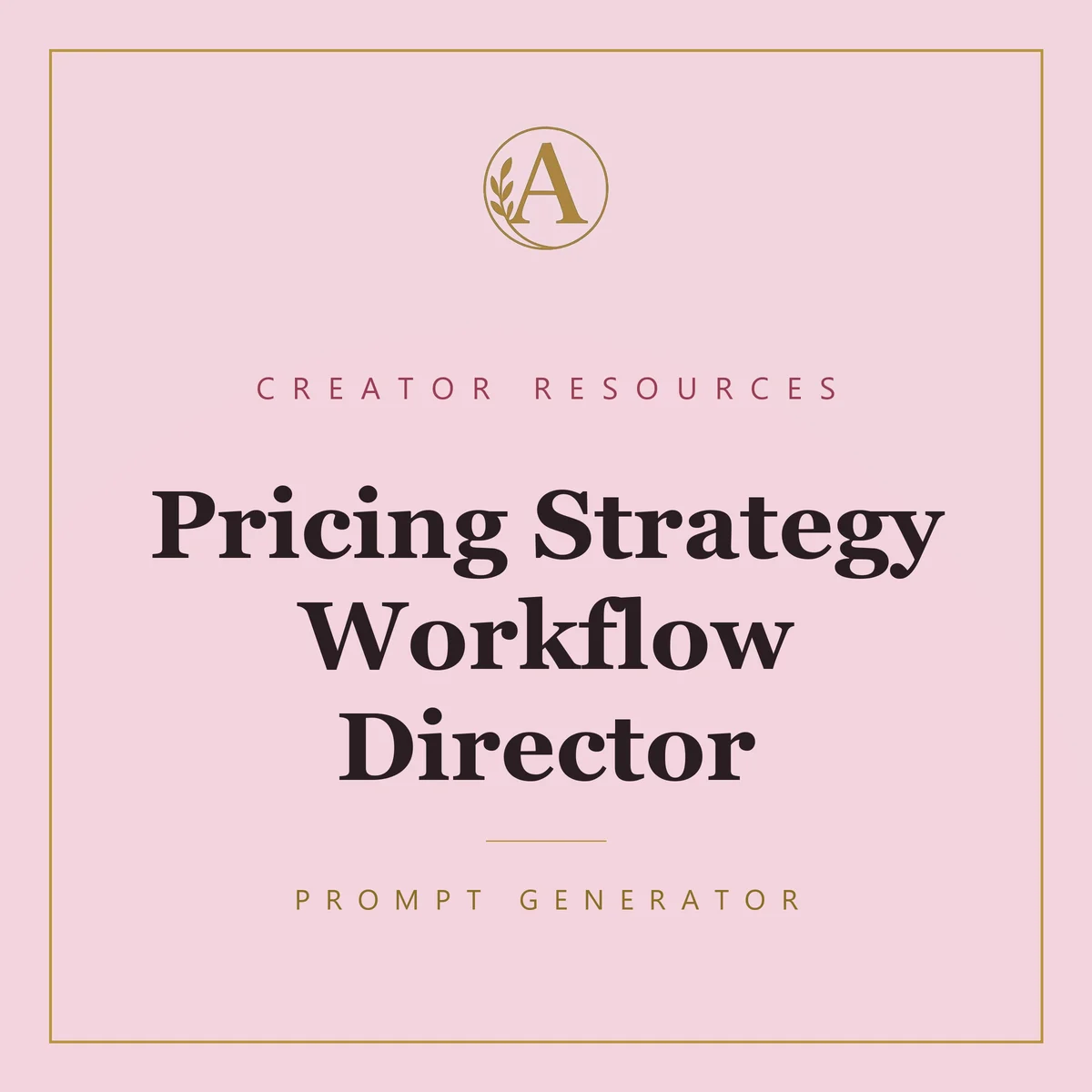 Pricing Strategy Workflow Director