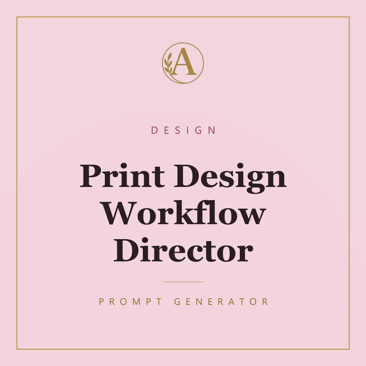 Print Design Workflow Director