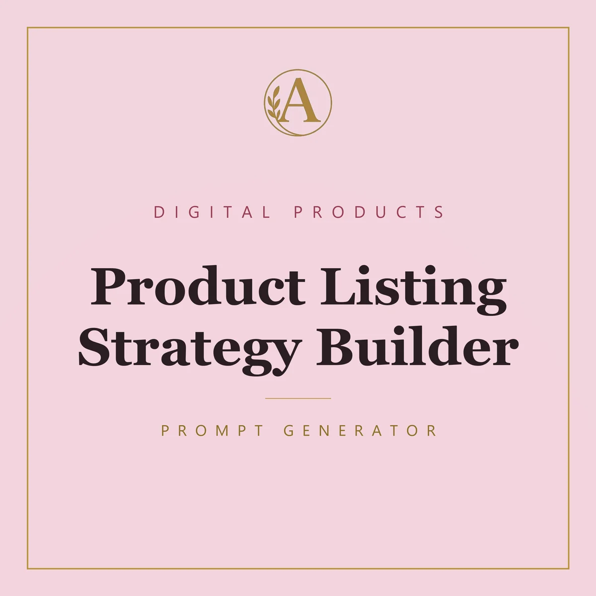 Product Listing Strategy Builder