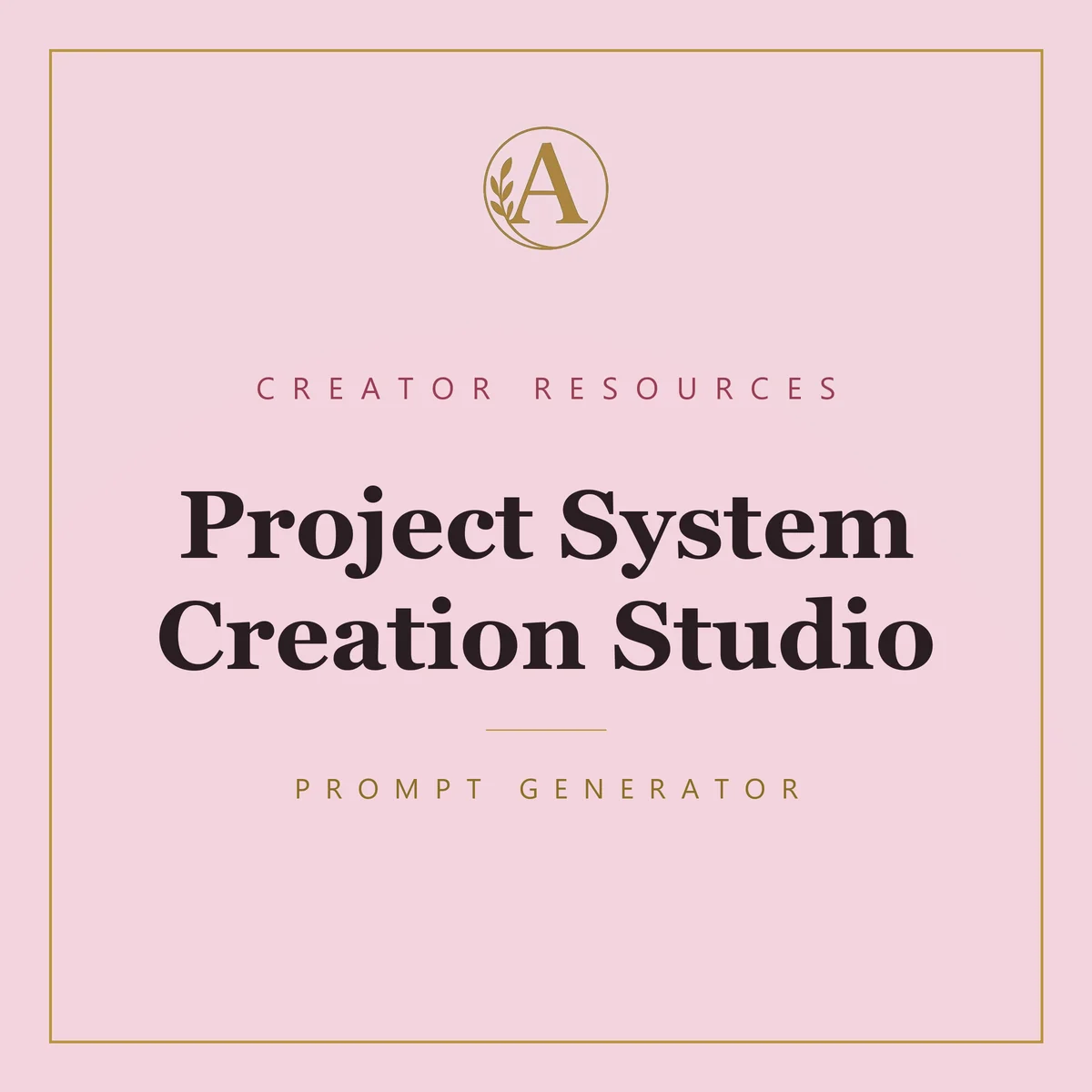 Project System Creation Studio