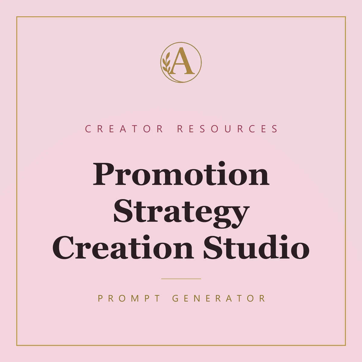 Promotion Strategy Creation Studio