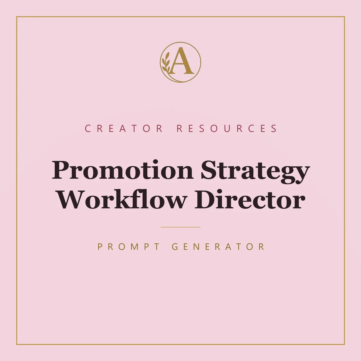 Promotion Strategy Workflow Director