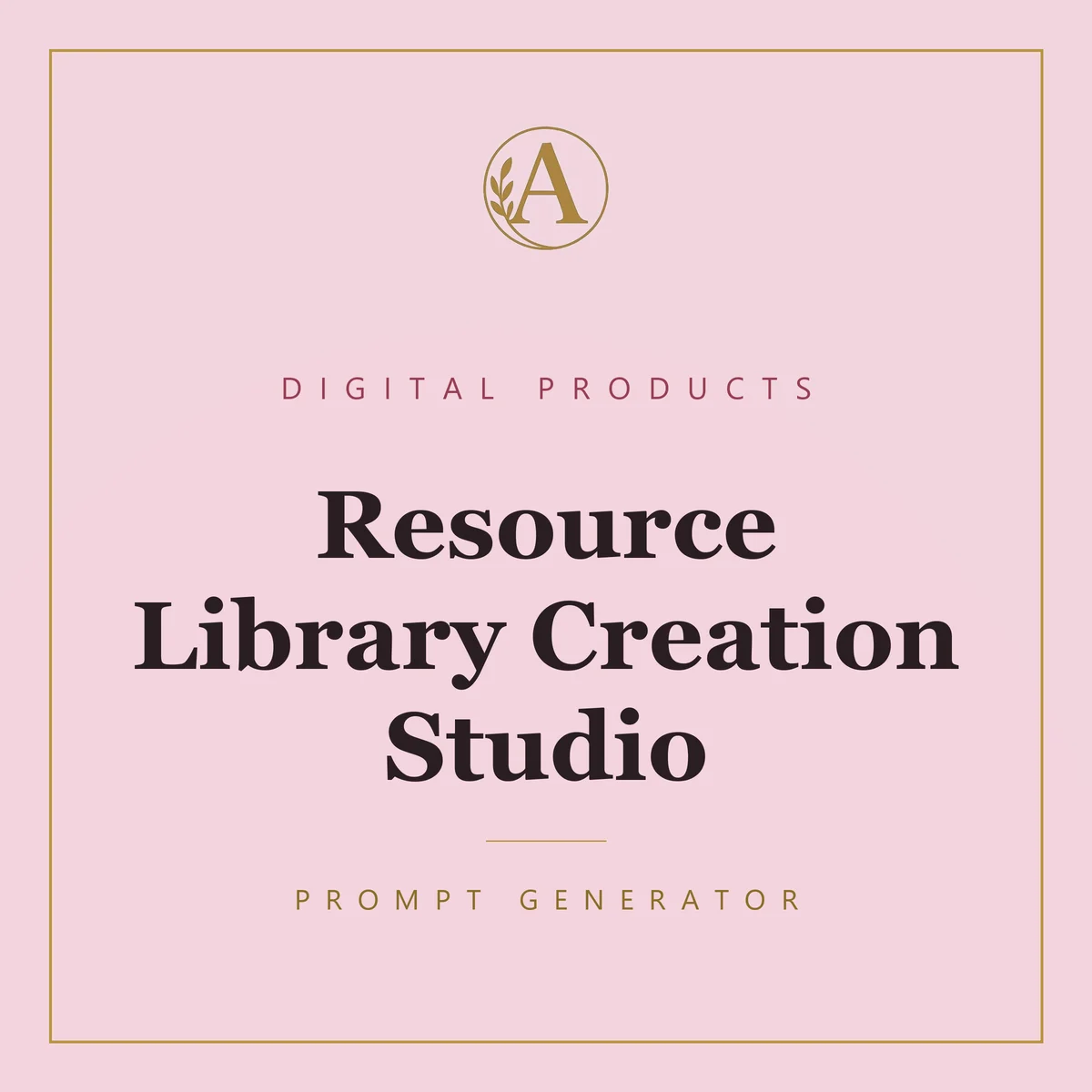 Resource Library Creation Studio