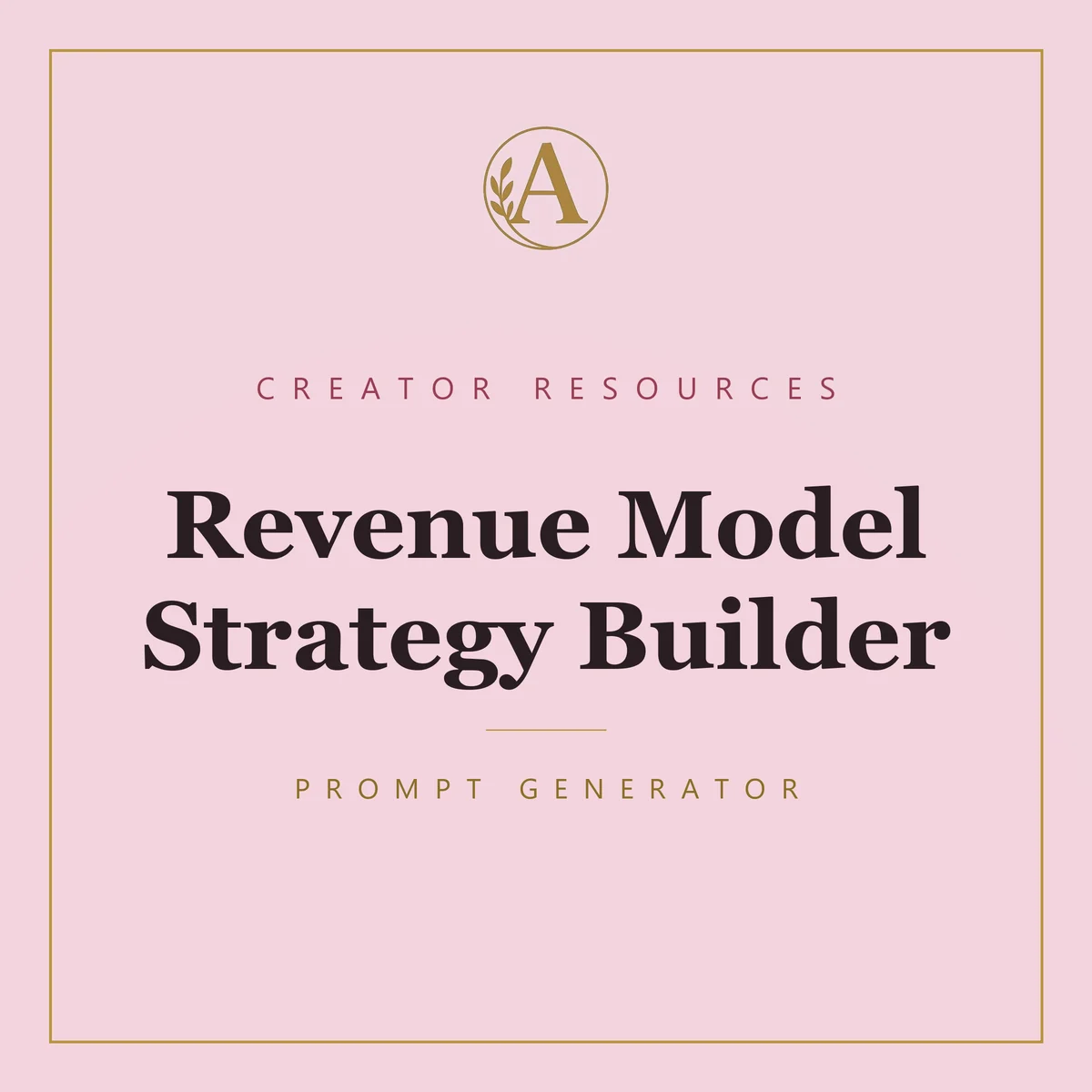 Revenue Model Strategy Builder