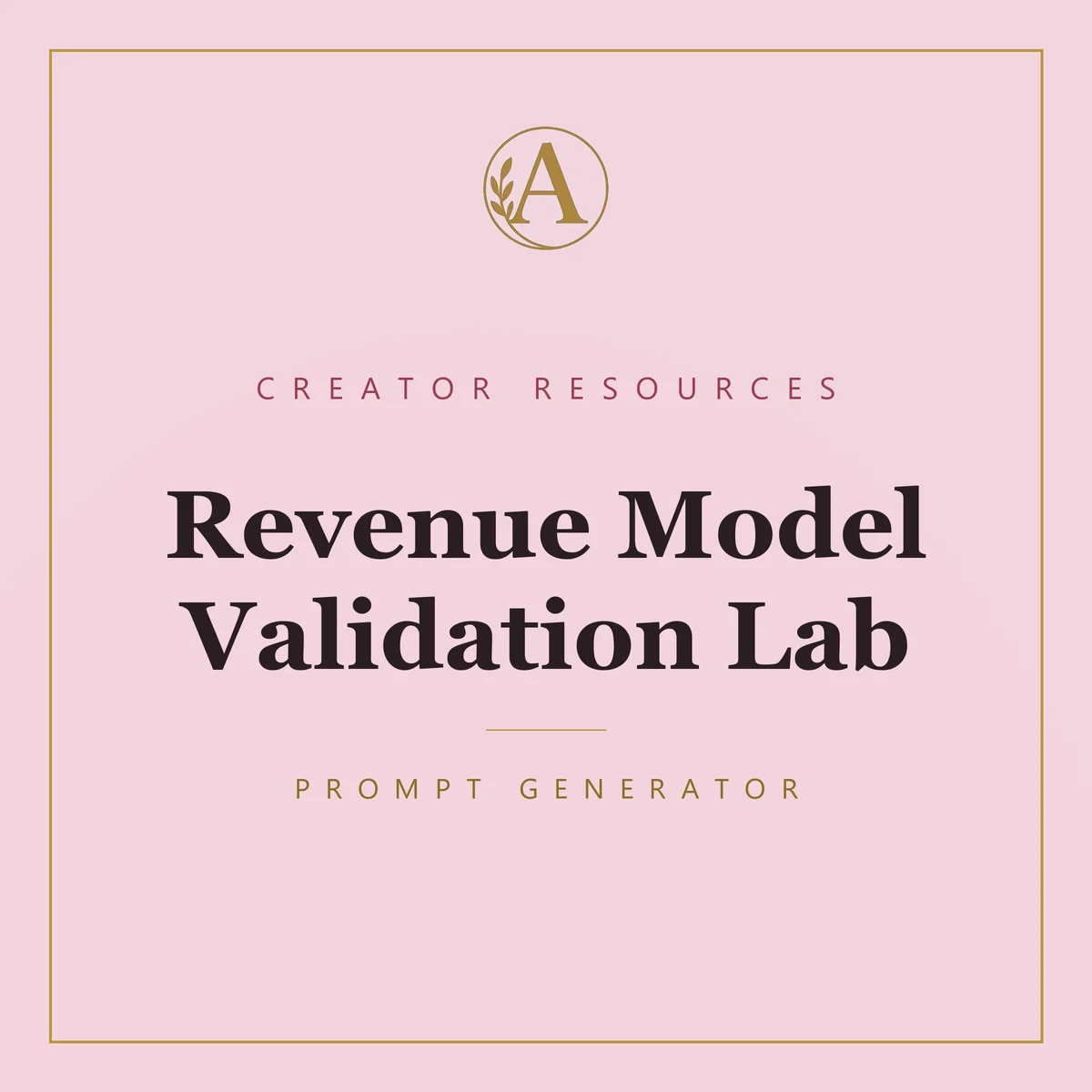 Revenue Model Validation Lab