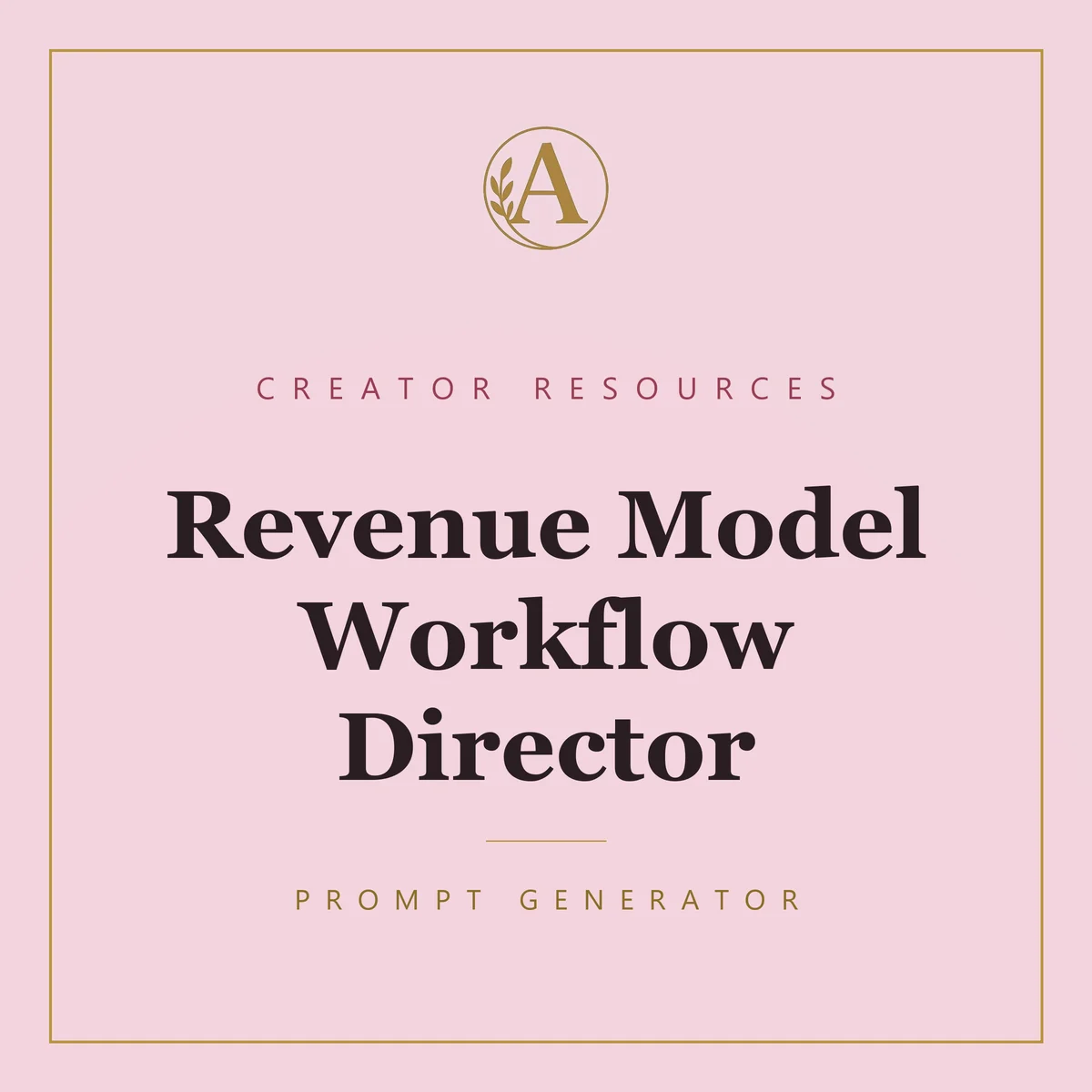 Revenue Model Workflow Director