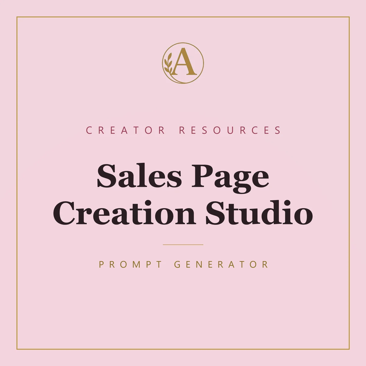 Sales Page Creation Studio