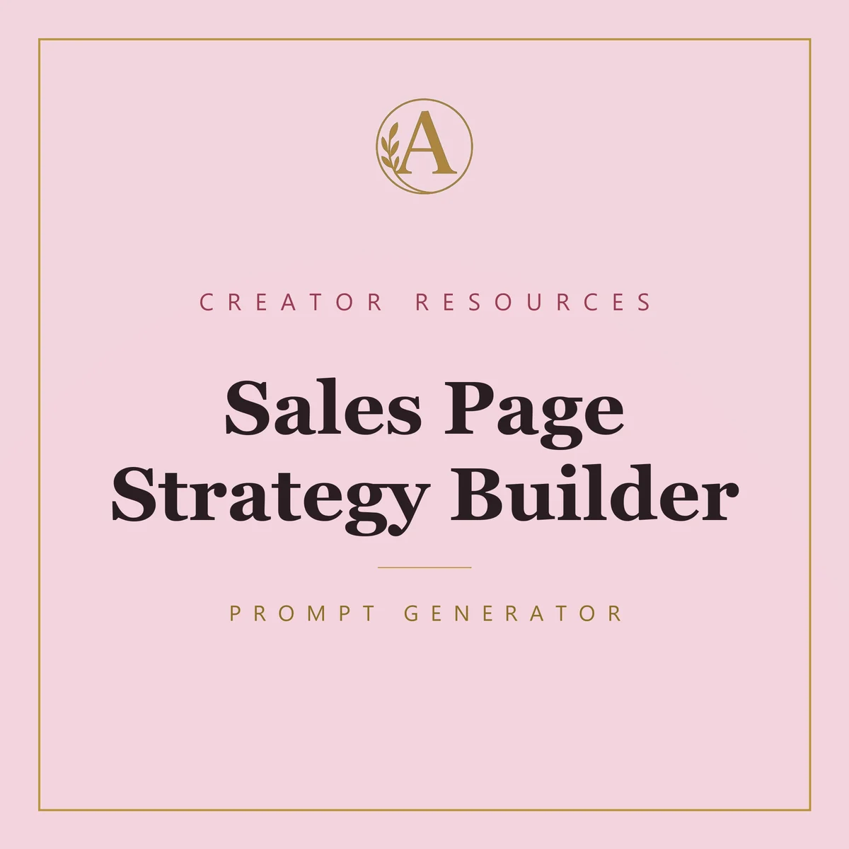 Sales Page Strategy Builder