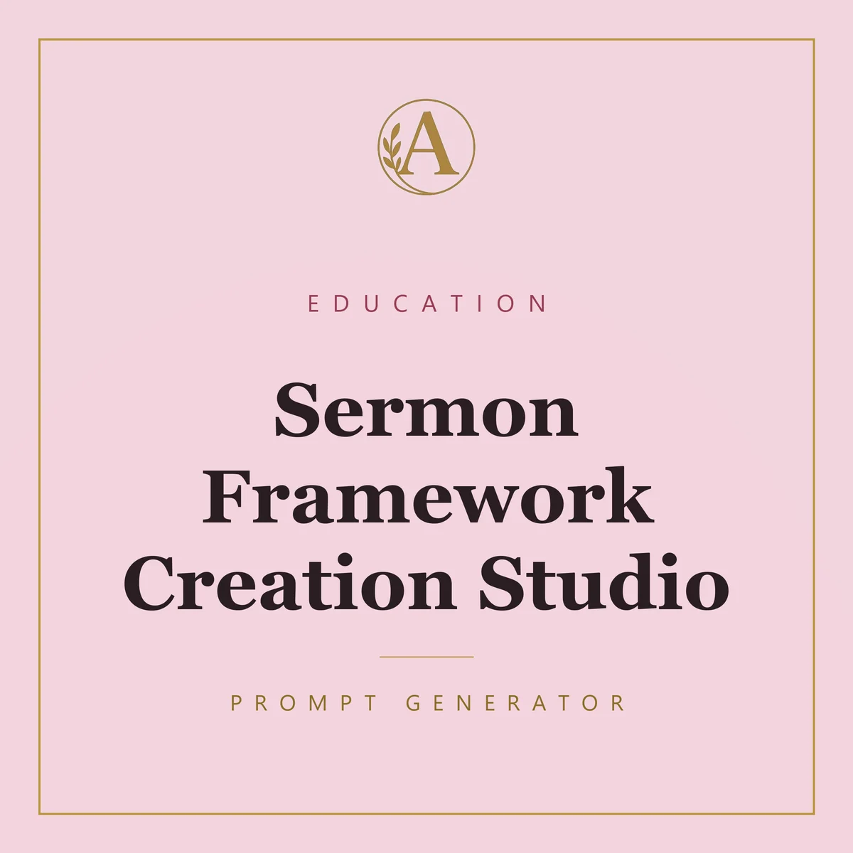 Sermon Framework Creation Studio