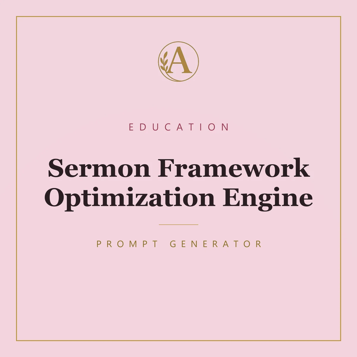 Sermon Framework Optimization Engine