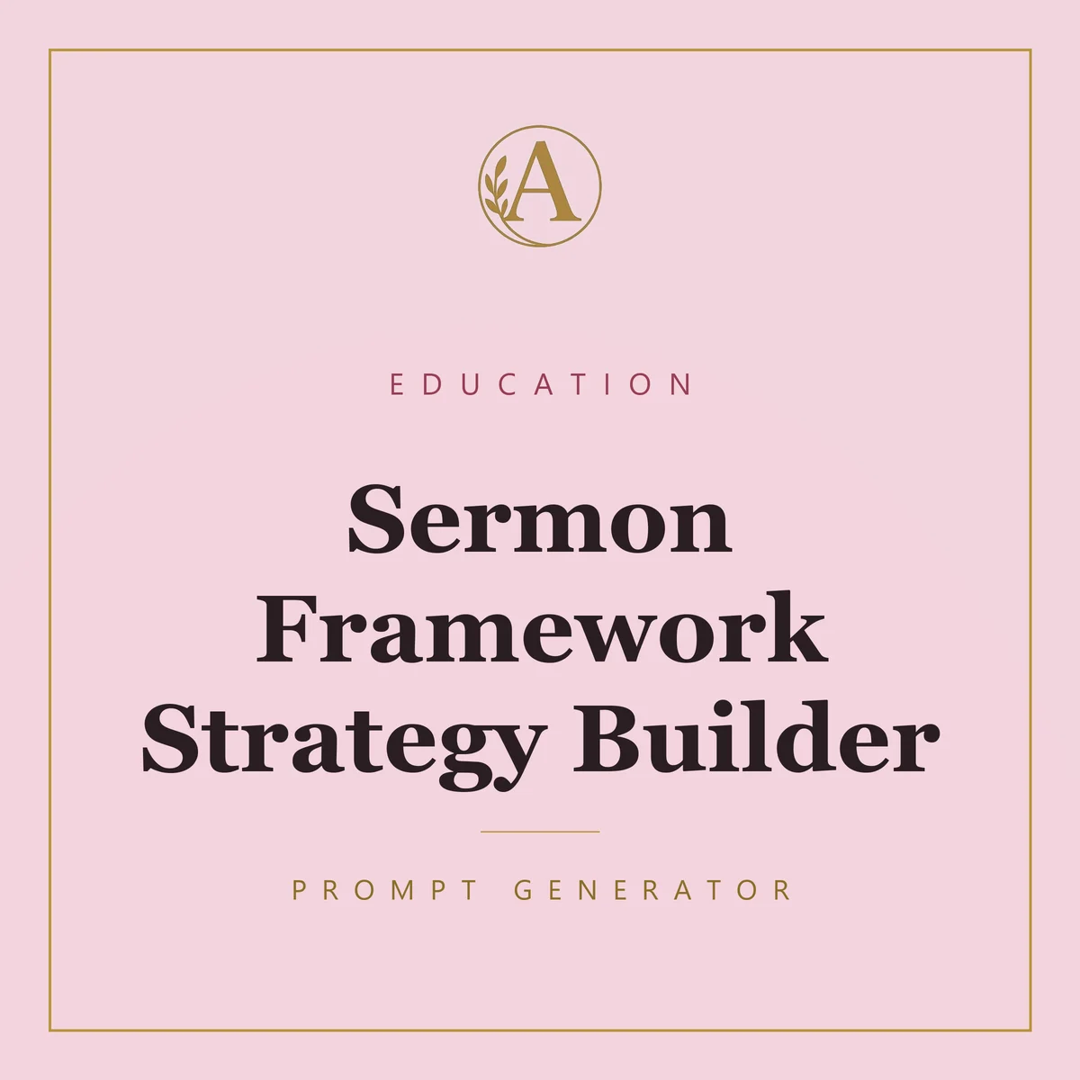 Sermon Framework Strategy Builder