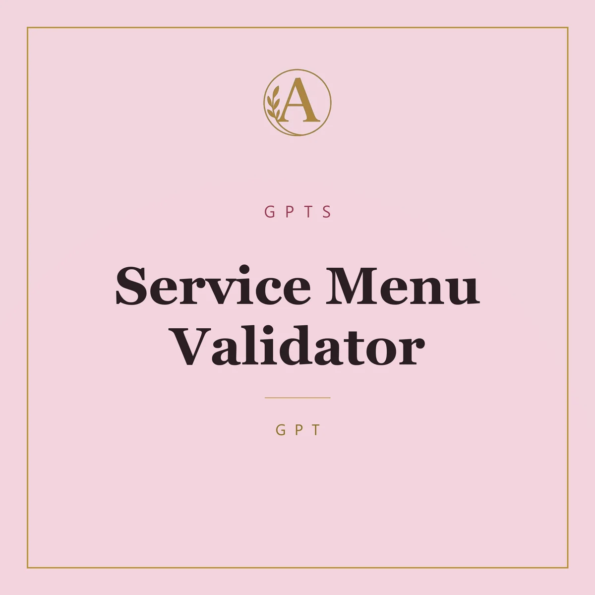 Service Menu Validator