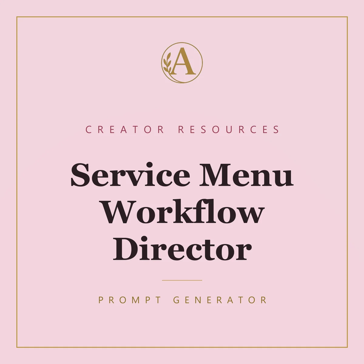 Service Menu Workflow Director