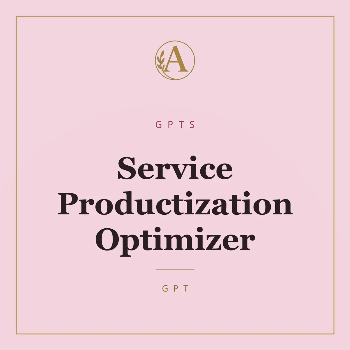 Service Productization Optimizer