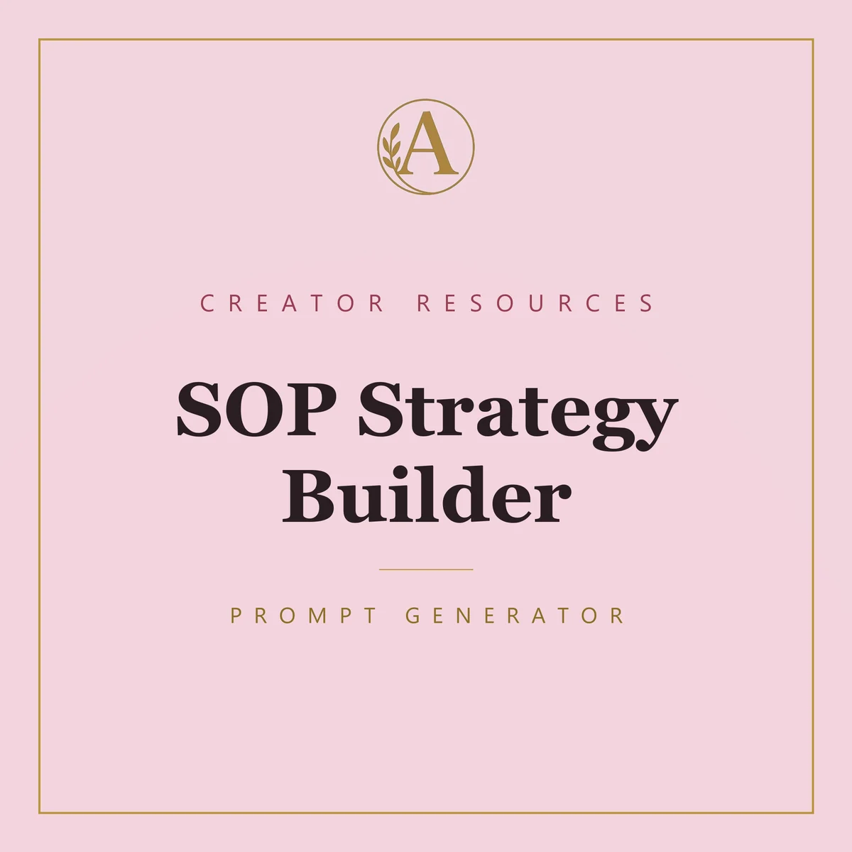 SOP Strategy Builder