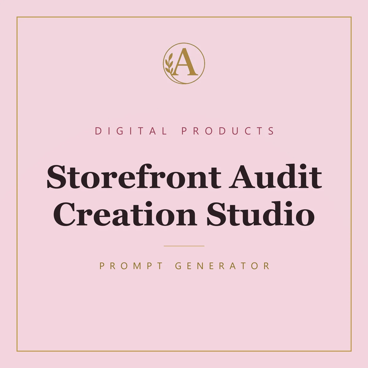 Storefront Audit Creation Studio