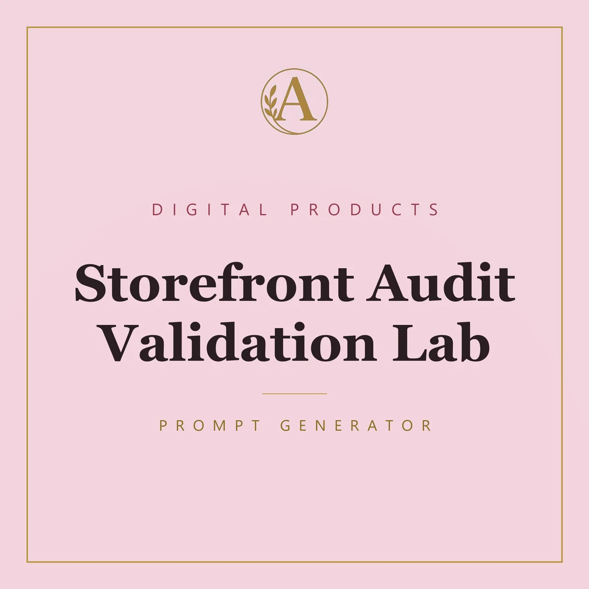Storefront Audit Validation Lab