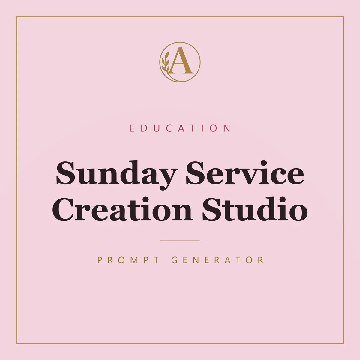 Sunday Service Creation Studio